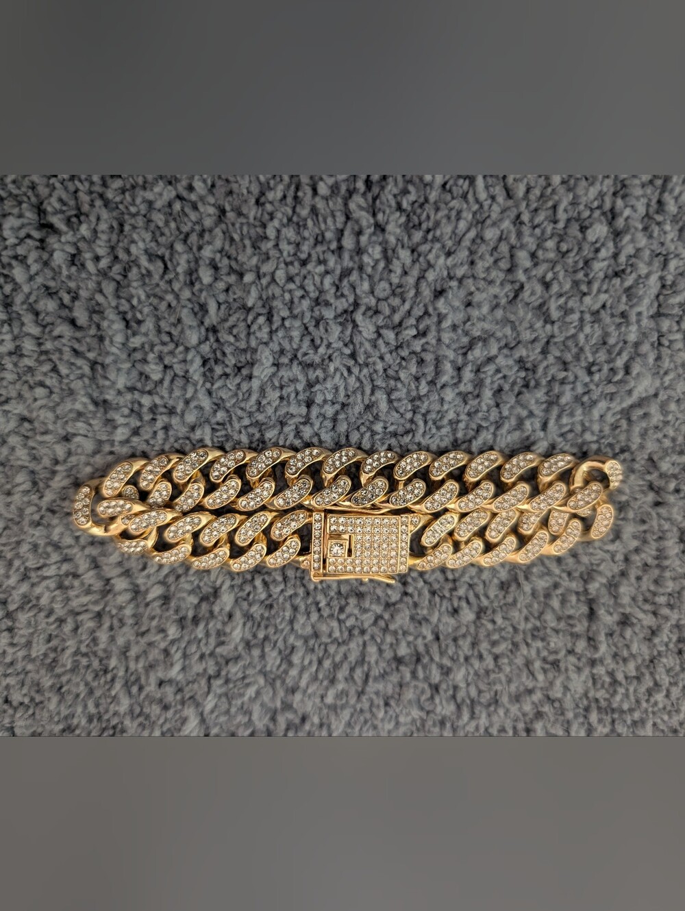 Gold Crystal Link Bracelet